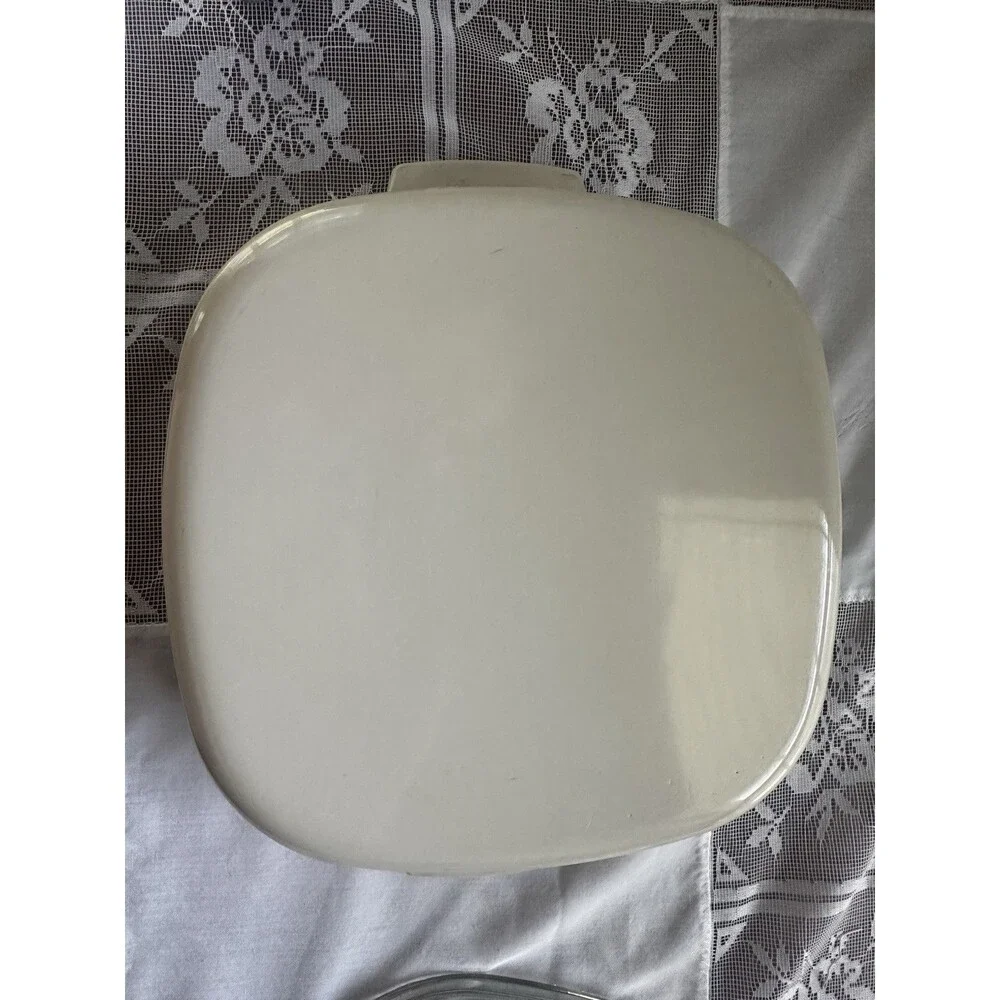 CorningWare 2L Square Ceramic Casserole w/ Glass Lid Handle Fruit A-2-B A-8-1